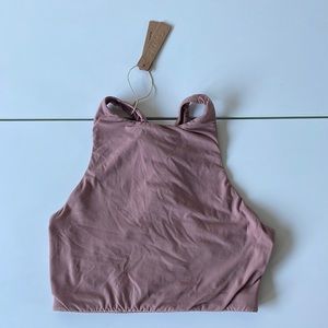 Skims fits everybody high neck bra in garnet xs